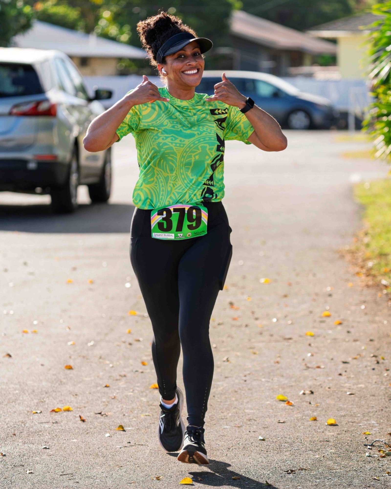 Smiling runner on Molokai